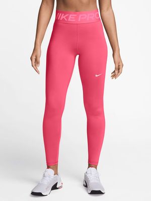 Womens Nike Pro Sculpt High-Waisted Full-Length Pink Tights