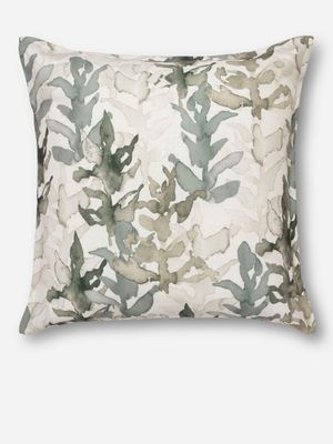 Watercolor Foliage Scatter Cushion Green 60x60