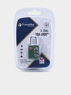 Travelite 3 Dial Green Combination Tsa Lock