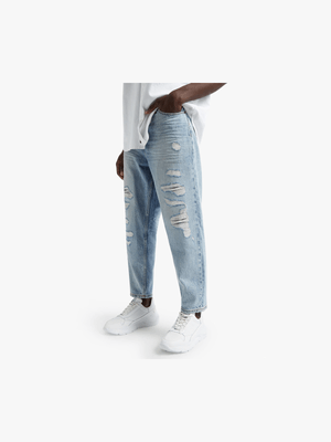 Men's Relay Jeans Loose Tapered Blue Jeans