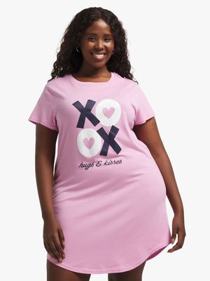 Jet Women's Pink XoXo Sleep Shirt