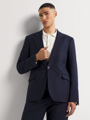 Men's Markham Slim Speckle Navy Suit Jacket