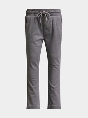 Jet Younger Boys Grey Chino Pants