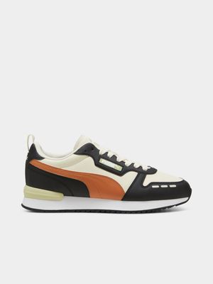 Mens Puma R78 SL Black/Beige/Orange Sneakers