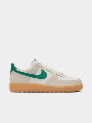 Nike Men's Air Force 1 Cream/Green Sneaker