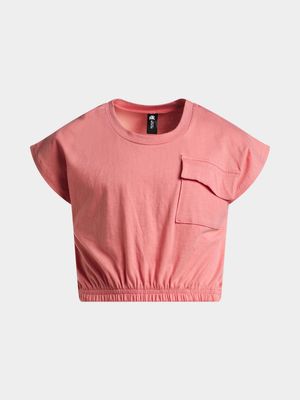 Jet Older Girls Pink Shark Bite T-Shirt