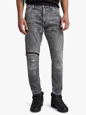 G-Star Men's 5620 3D Zip Knee Skinny Grey Jean