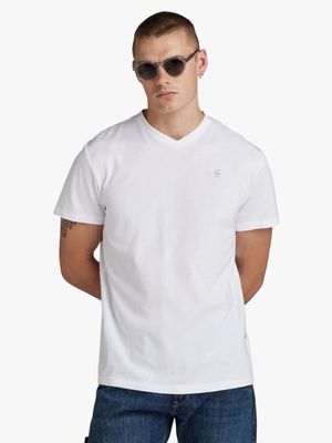 G-Star Men's Base V-Neck White T-Shirt