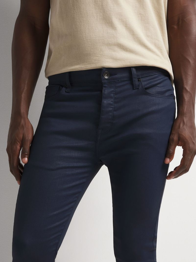 Men's Relay Jeans Super Skinny Blue Coated Jean - Bash.com