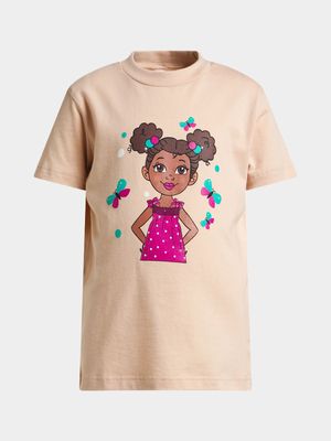 Younger Girl's Stone Graphic Print T-Shirt