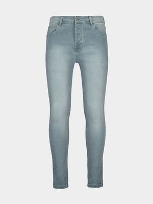 Men's Relay Jeans Super Skinny Grey Blue Jean