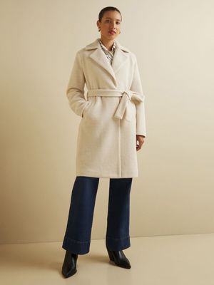 Women's Iconography Belted Longline Luxe Coat
