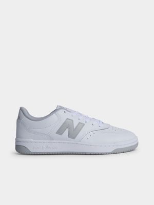 Mens New Balance BB80 White/Grey Sneaker