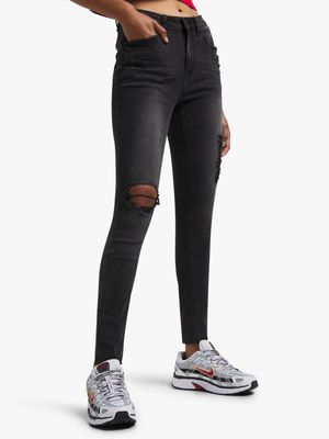 Redbat Women's Charcoal Skinny Jeans