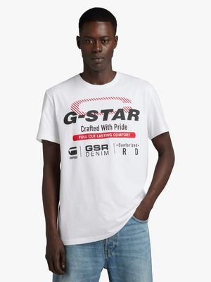 G-Star Men's Old School Originals White T-Shirt