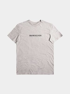 Men's Quiksilver Grey Wordmark Short Sleeve T-Shirt
