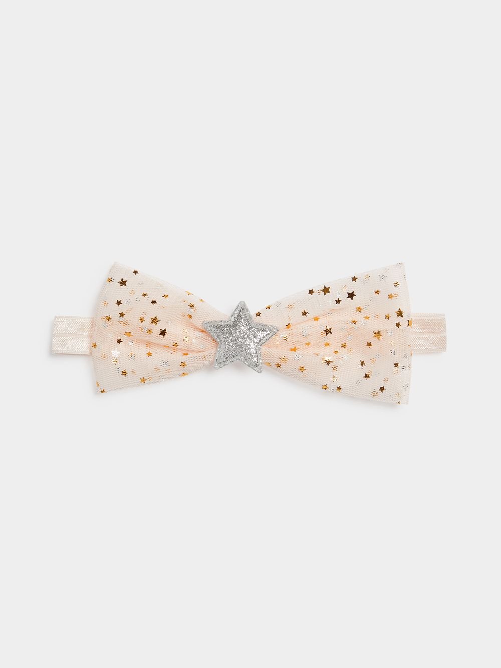 Girl's Pink & Gold Sparkle Bow Headband