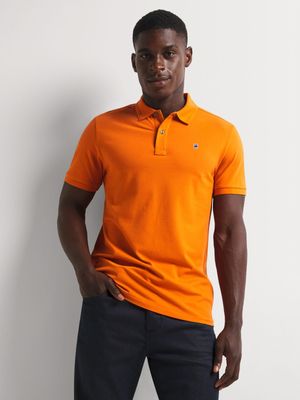 G-Star Men's Dunda Slim Orange Polo Shirt