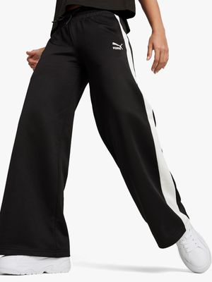Puma Women's T7 Low Rise Black Track Pants