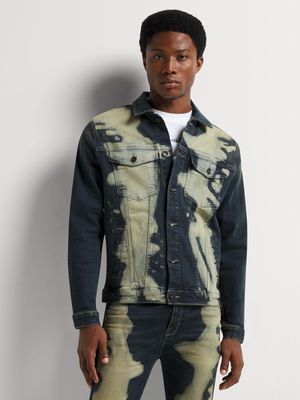Men's Relay Jeans Bleached Mid Blue Denim Jacket