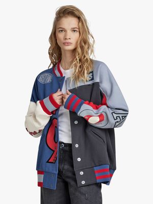 G-Star Women's Varsity Bomber Loose Multicolour Jacket