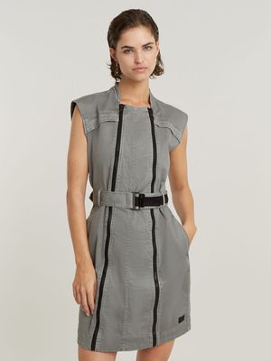 G-Star Women's Multi Zip Grey Dress