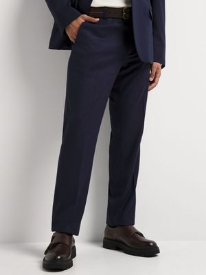 Men's Markham Slim Speckle Navy Trouser
