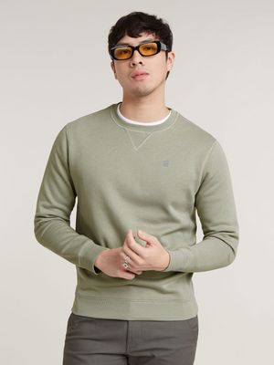 G-Star Men's Premium Core Light Green Sweater