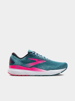 Womens Brooks Ghost 16 Blue/Pink/Blue Running Shoes