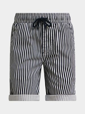 Jet Younger Boys Striped Woven Shorts