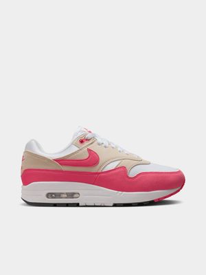 Nike Women's Air Max 1 White/Pink Sneaker