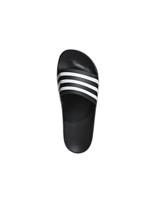 Mens adidas Adilette Aqua Black/White Slides