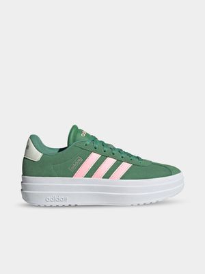 Womens adidas VL Court Bold Preloved Green/Pink Sneakers