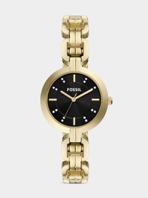 Fossil Kerrigan Gold Plated Stainless Steel Bracelet Watch