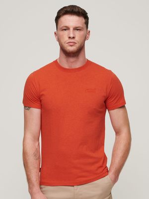 Men's Superdry Orange Organic Cotton T-Shirt