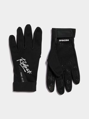 Redbat Unisex Branded Black Gloves