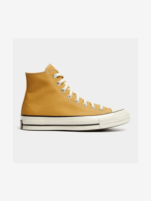 Converse Men's Chuck 70 Hi Yellow Sneaker