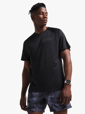 Mens TS Dri-Tech Iridescent Graphic Black Performance Tee