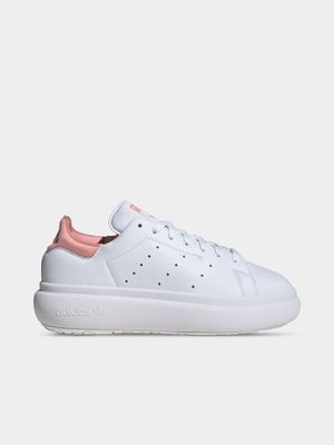 adidas Originals Women's Stan Smith Platform White/Pink Sneaker