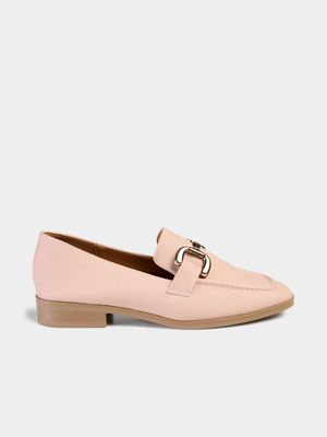 Women's Madison Pink Polly 2 Metal Trim Loafer