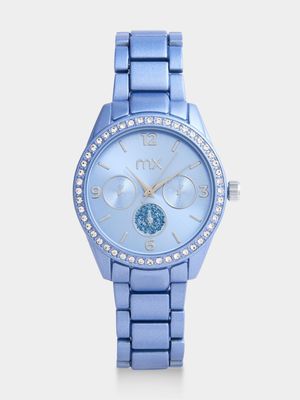 MX Blue Plated Blue Dial Bracelet Watch