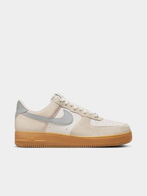 Nike Men's Air Force 1 Cream/Grey Sneaker