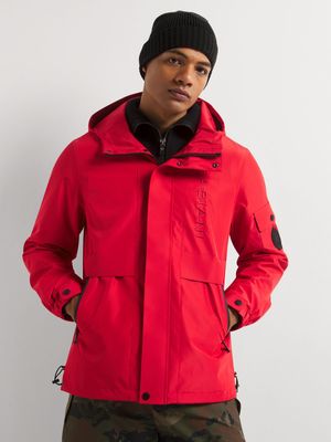 Fabiani Men's Red Windbreaker Jacket
