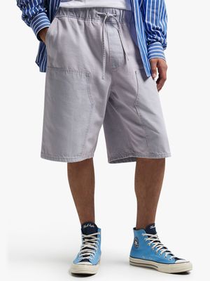 Men's Lilac Draw Cord Denim Shorts