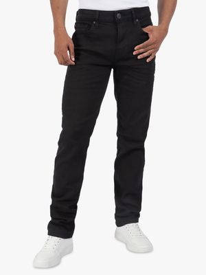 Men's Guess Black Wash Slim Straight Jeans