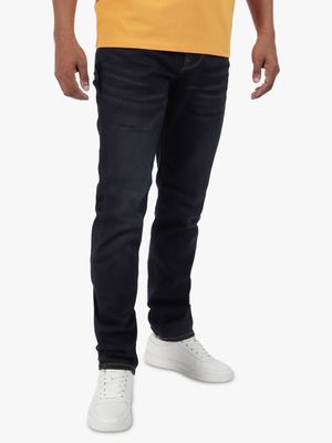 Men's Guess Blue  Dark Wash Slim Tapered Jeans