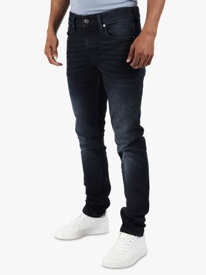 Men's Guess Blue Dark Wash Skinny Jeans