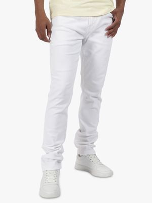 Men's Guess White Wash Skinny Jeans