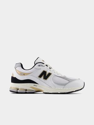New Balance Men's 2002R White/Black/Gold Sneaker