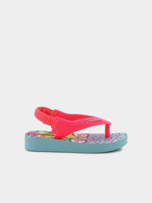 Infants Ipanema Blue & Pink Sandals